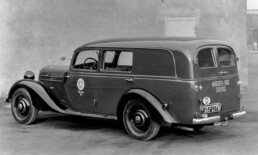 Mercedes-Benz 170 D Kombiwagen mit Aufbau von Lueg als Servicefahrzeug des Mercedes-Benz Kundendienstes, Anfang der 1950er-Jahre. (Fotosignatur der Archive von Mercedes-Benz Classic: 61300)
